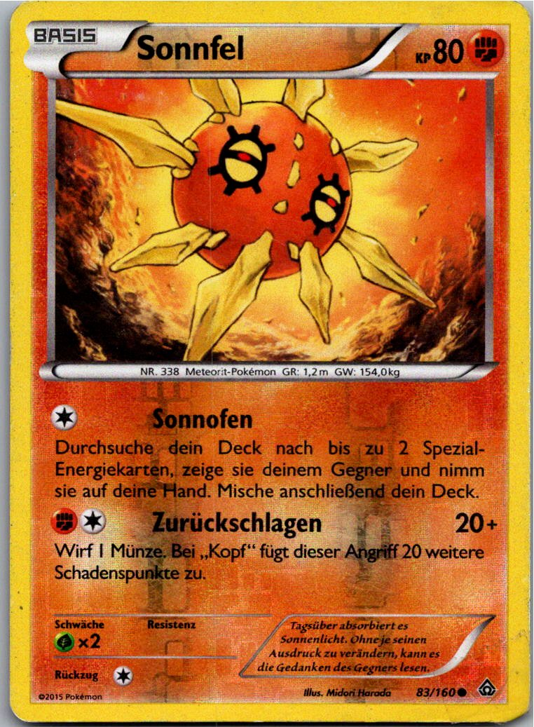 Sonnfel 83/160 Protoschock – Vorderseite