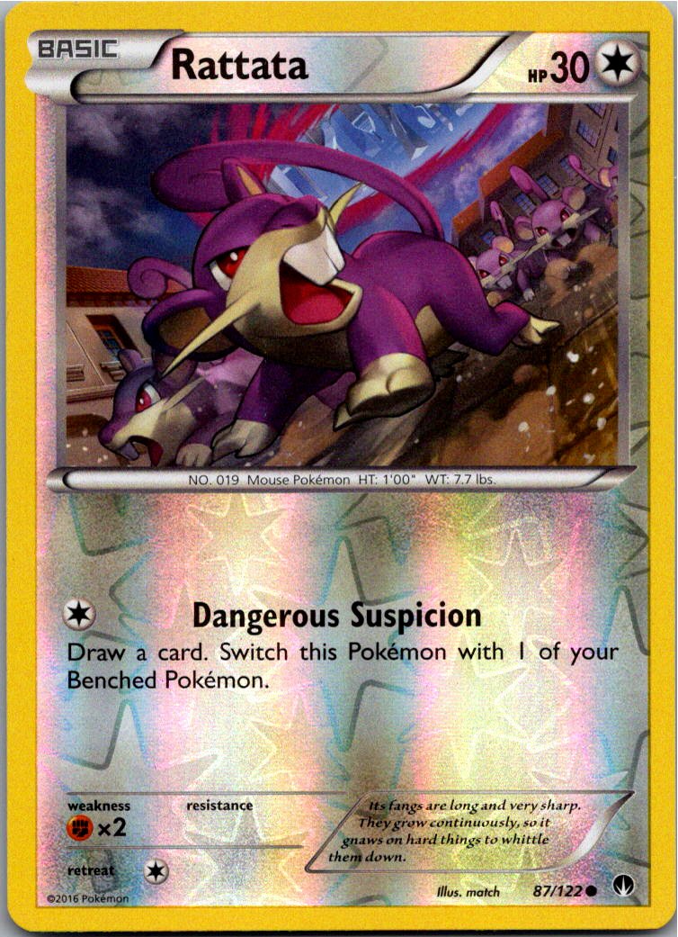 Rattata Rattfratz 87/122 TURBOfieber – Vorderseite