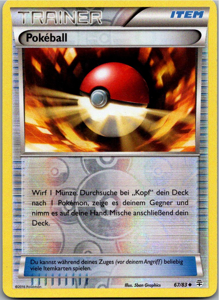 Pokéball 67/83 Generationen – Vorderseite