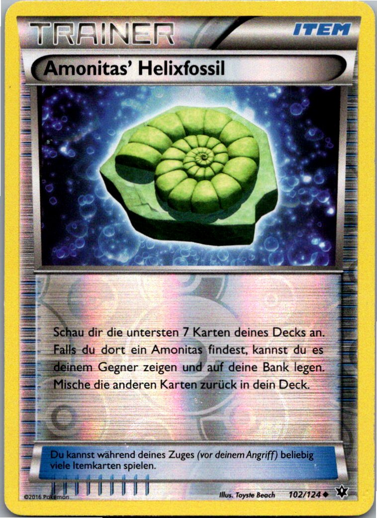 Amonitas’ Helixfossil 102/124 Schicksalsschmiede – Vorderseite