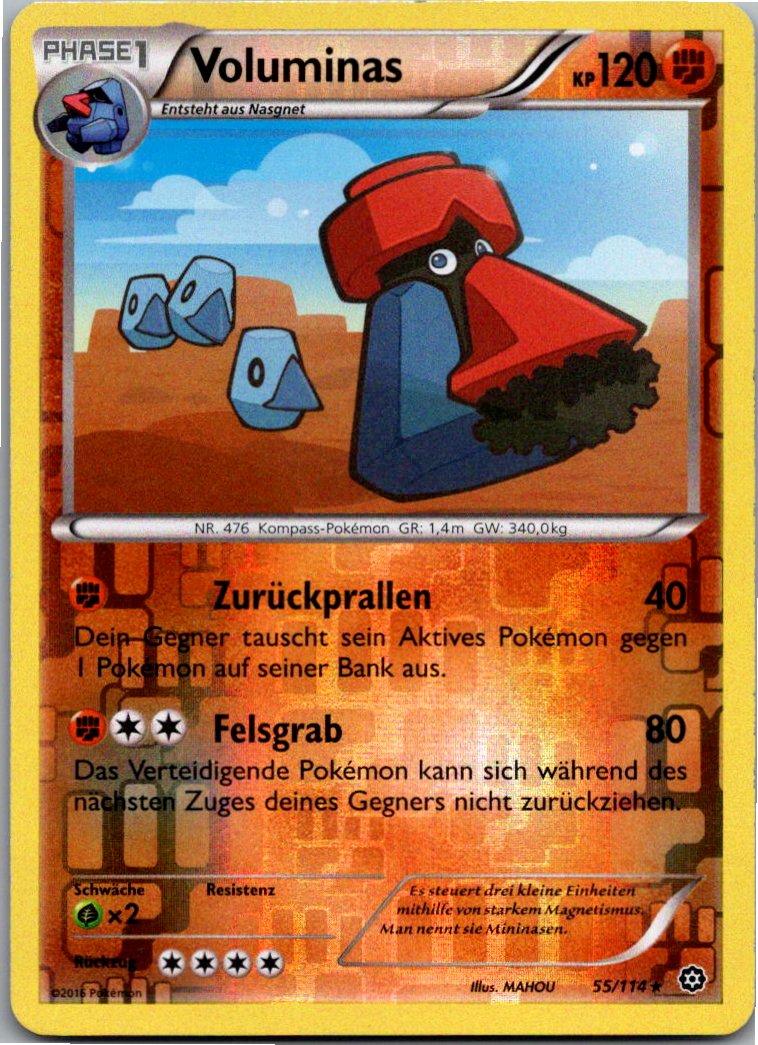 Voluminas 55/114 Dampfkessel – Vorderseite