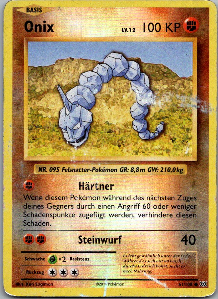 Onix 61/108 Evolution – Vorderseite