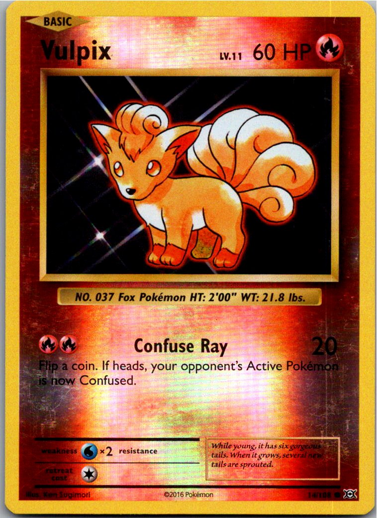 Vulpix 14/108 Evolution – Vorderseite
