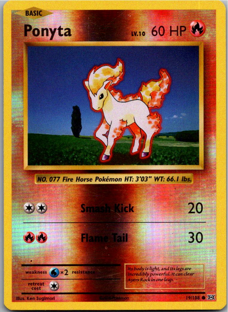 Ponyta Ponita 19/108 Evolution – Vorderseite