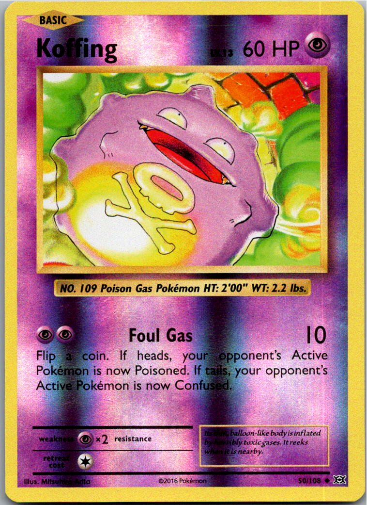 Koffing Smogon 50/108 Evolution – Vorderseite