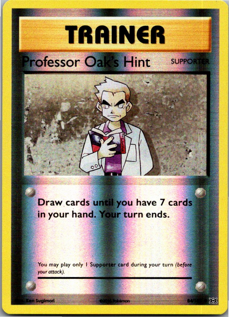 Professor Oak's Hint 84/108 Evolution – Vorderseite