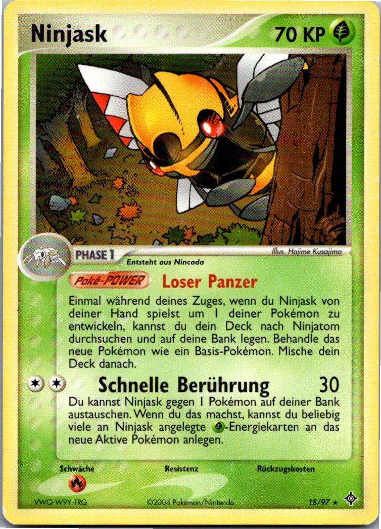Ninjask 18/97 EX Drache – Vorderseite