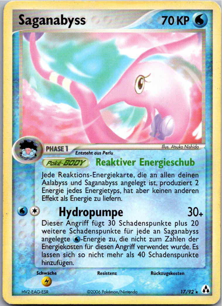 Saganabyss 17/92 EX Legend Maker – Vorderseite