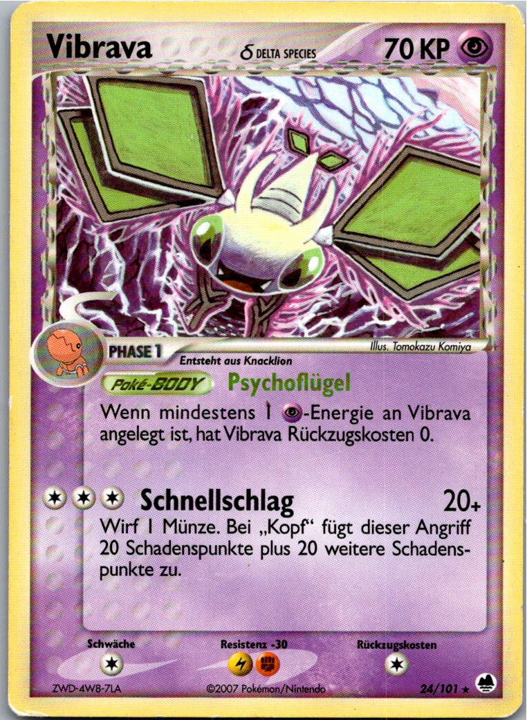 Vibrava 24/101 EX Dragon Frontiers – Vorderseite