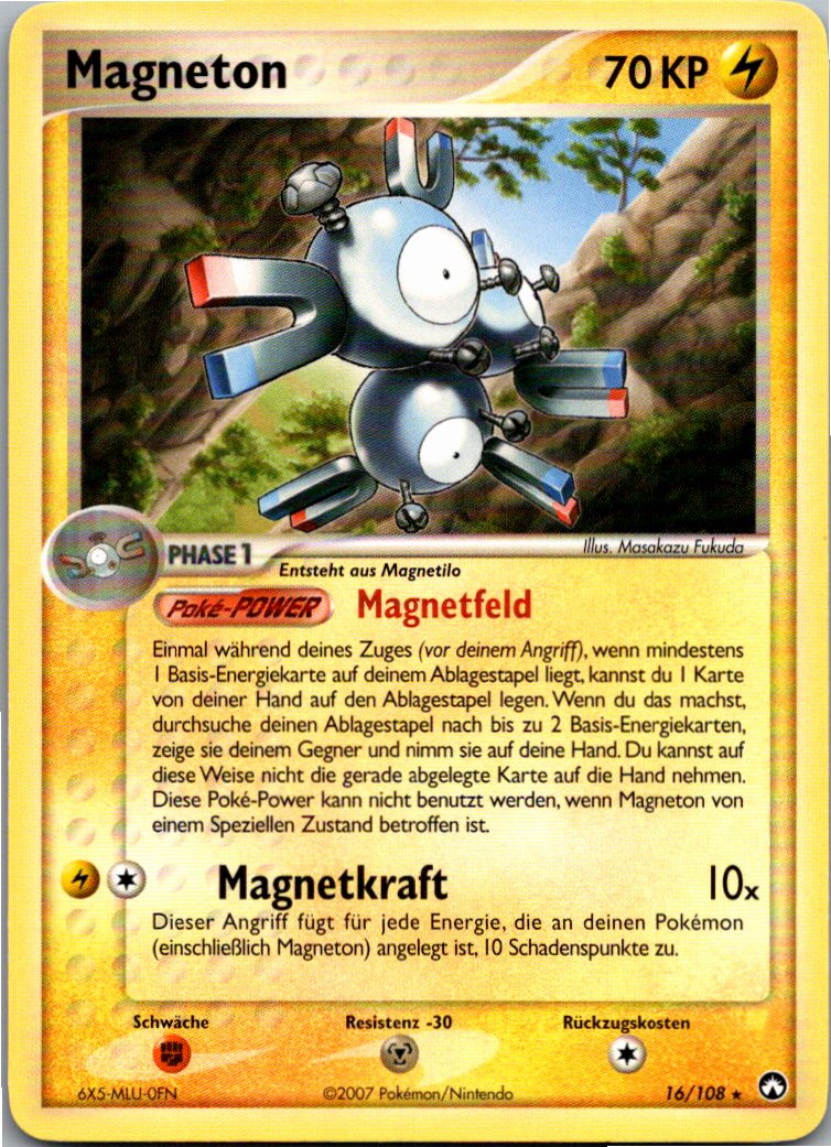 Magneton 16/108 EX Power Keepers – Vorderseite