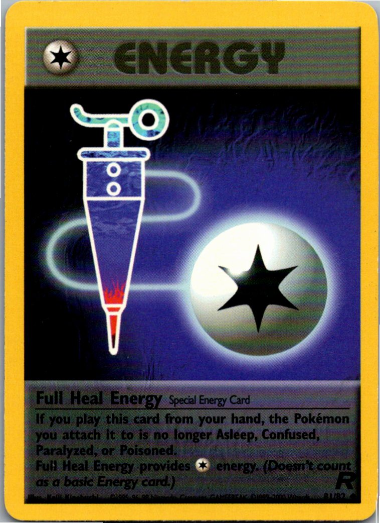 Full Heal Energy Hyperheiler-Energie 81/82 Team Rocket – Vorderseite