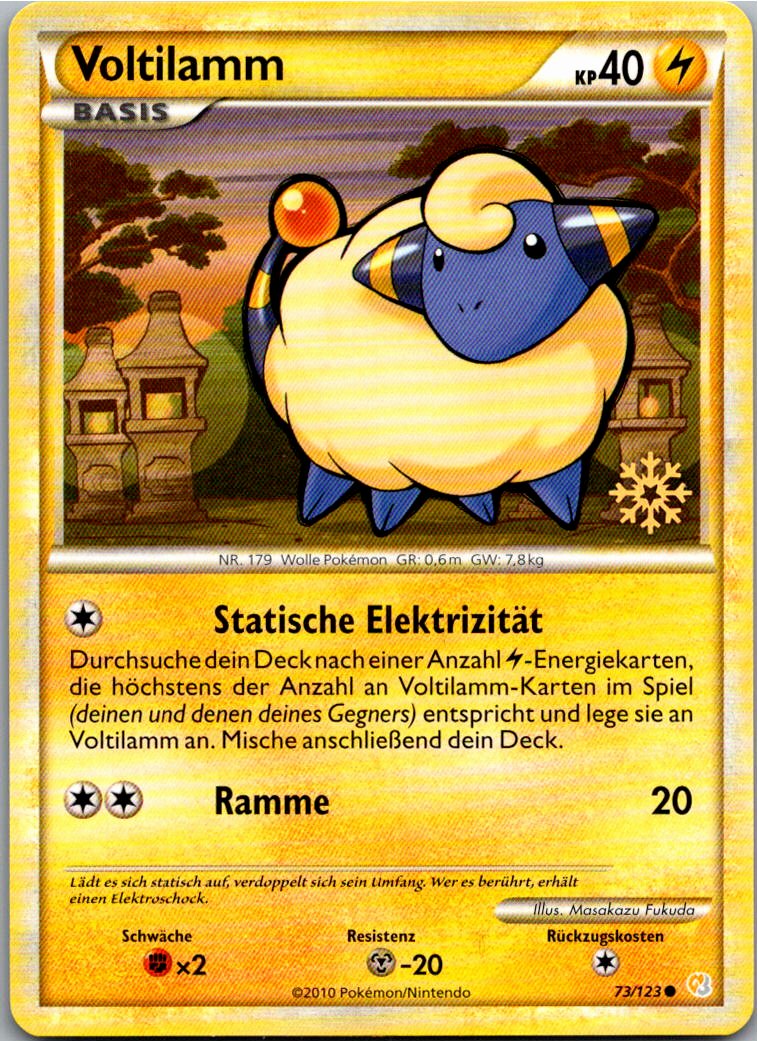 Voltilamm 73/123 HeartGold SoulSilver – Vorderseite