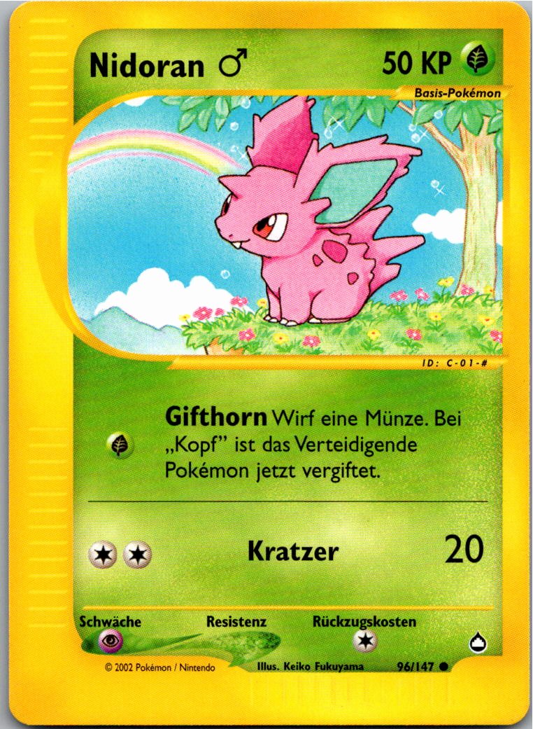 Nidoran 96/147 Aquapolis – Vorderseite