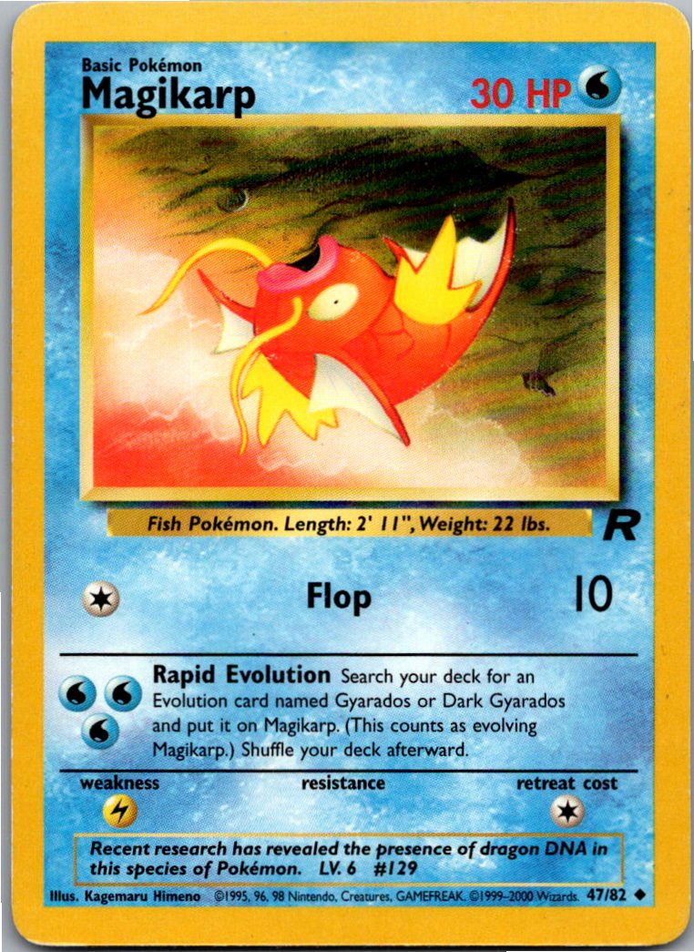 Magikarp Karpador 47/82 Team Rocket – Vorderseite