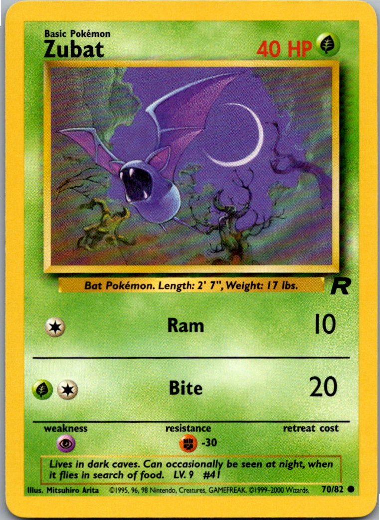 Zubat 70/82 Team Rocket – Vorderseite