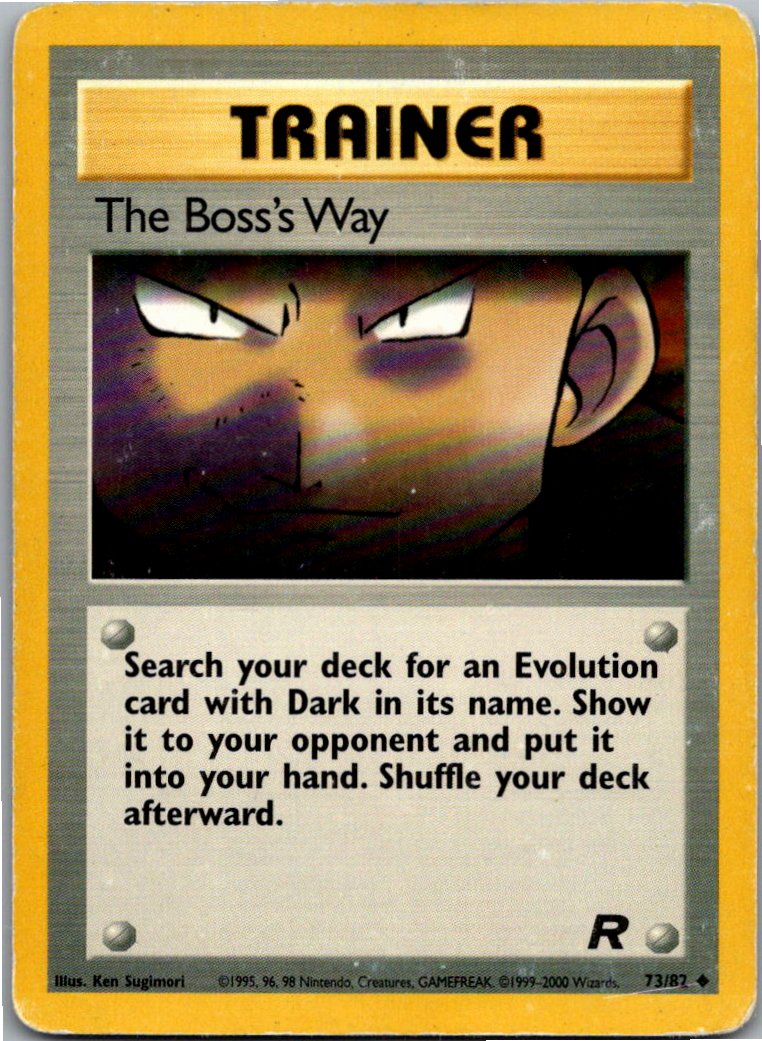 The Boss's Way Der Boss hat immer Recht 73/82 Team Rocket – Vorderseite