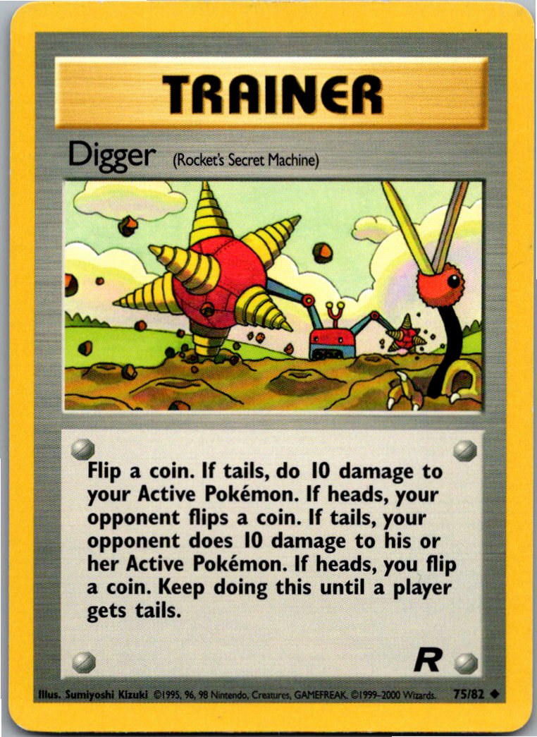 Digger Bagger 75/82 Team Rocket – Vorderseite