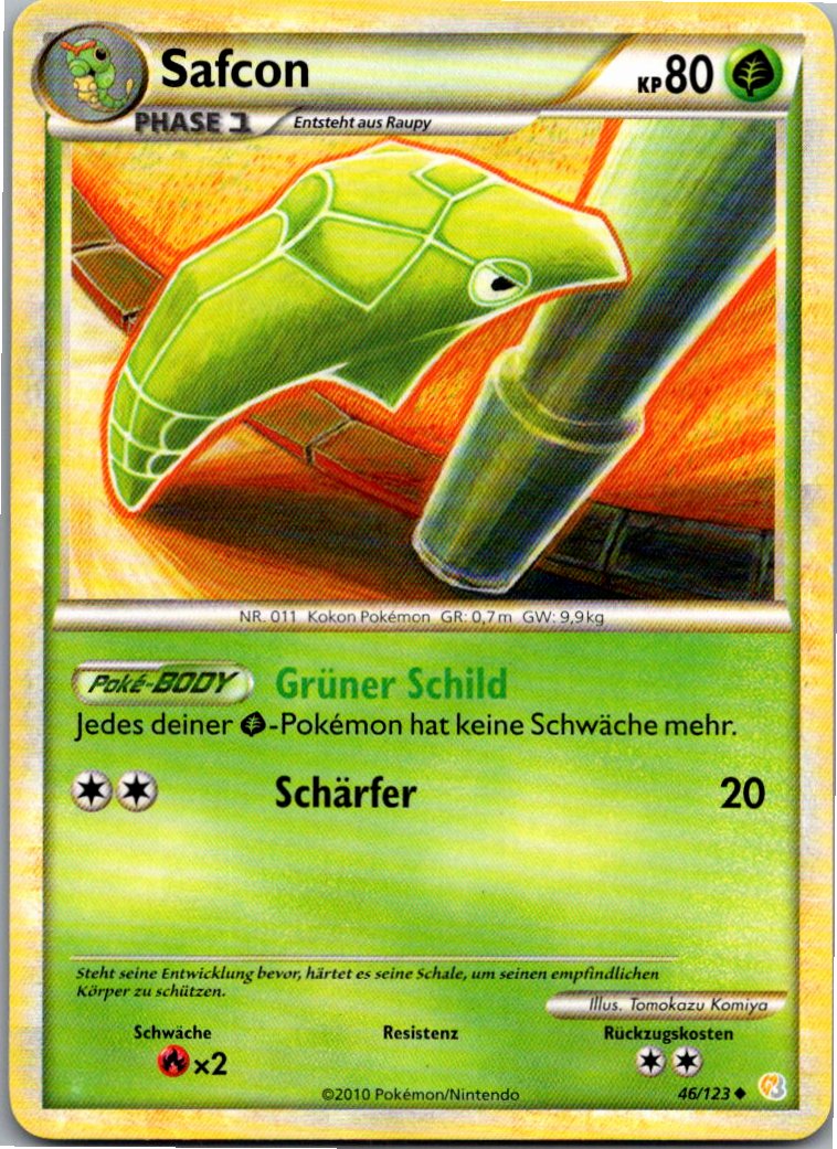 Safcon 46/123 HeartGold SoulSilver – Vorderseite