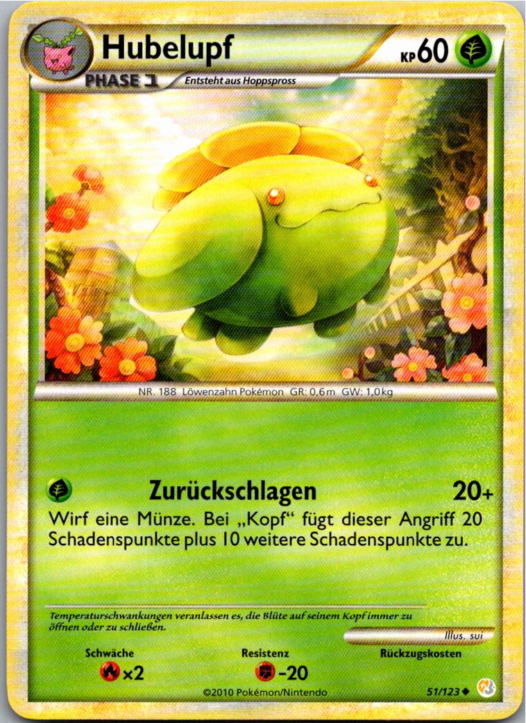 Hubelupf 51/123 HeartGold SoulSilver – Vorderseite