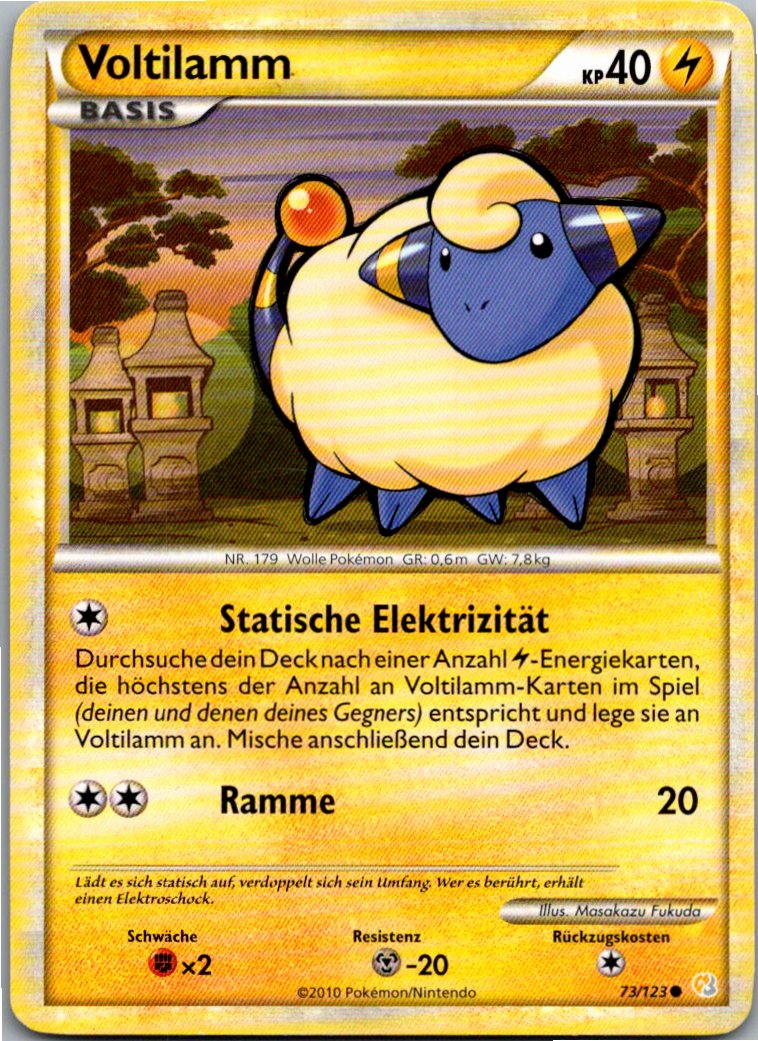 Voltilamm 73/123 HeartGold SoulSilver – Vorderseite