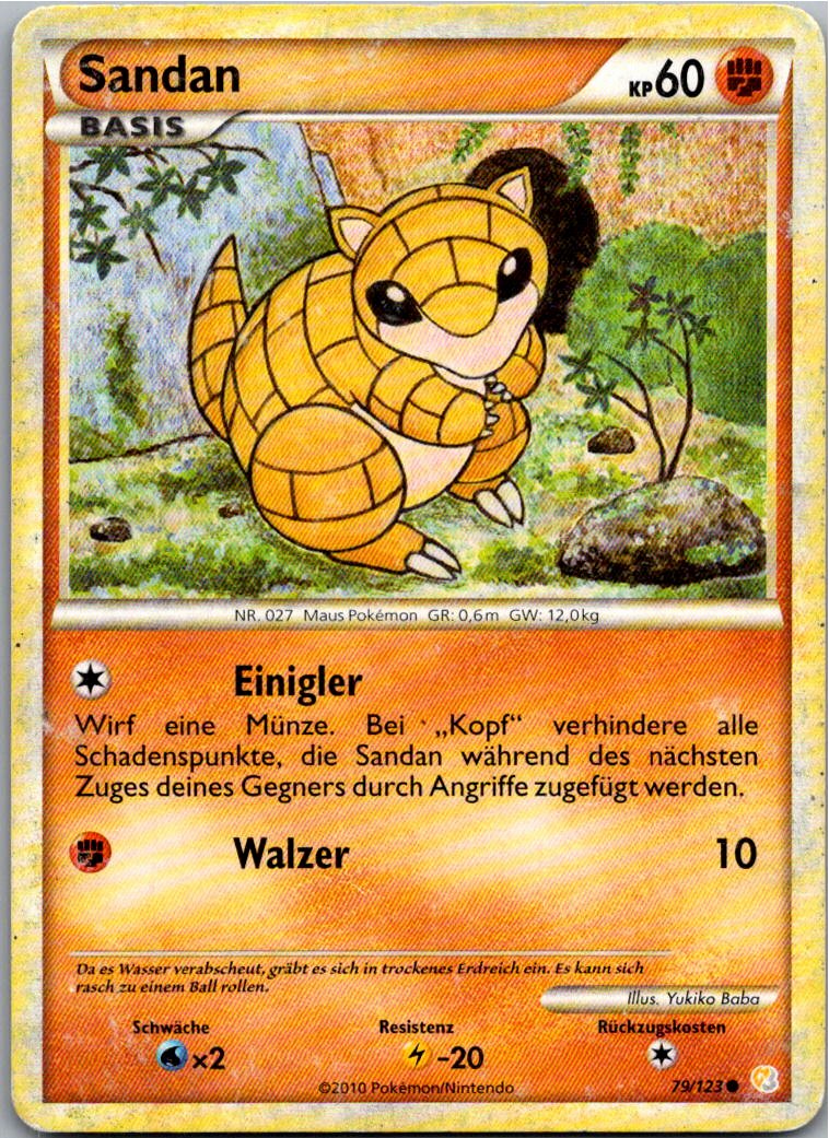 Sandan 79/123 HeartGold SoulSilver – Vorderseite