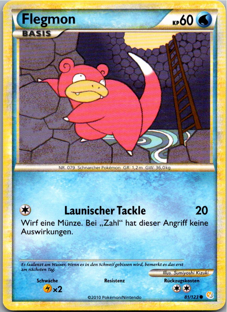 Flegmon 81/123 HeartGold SoulSilver – Vorderseite