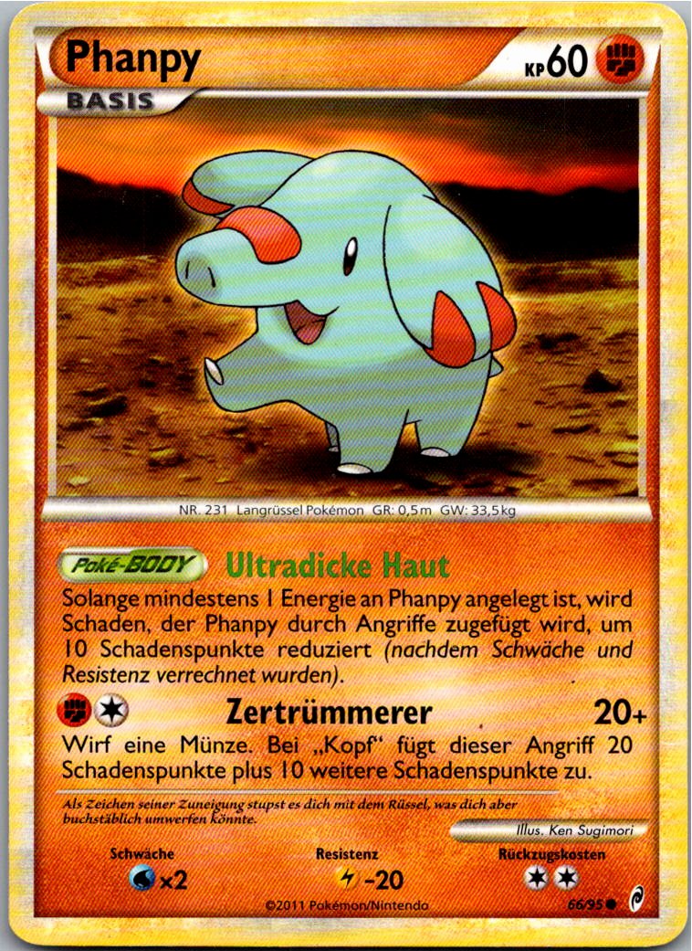 Phanpy 66/95 Ruf der Legenden – Vorderseite