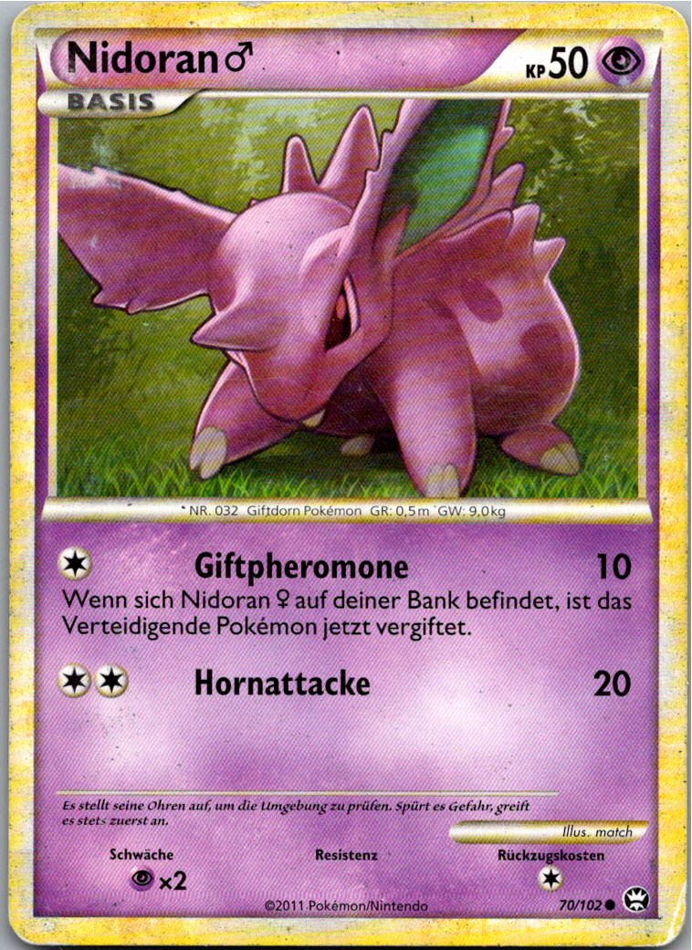 Nidoran 70/102 Triumph – Vorderseite
