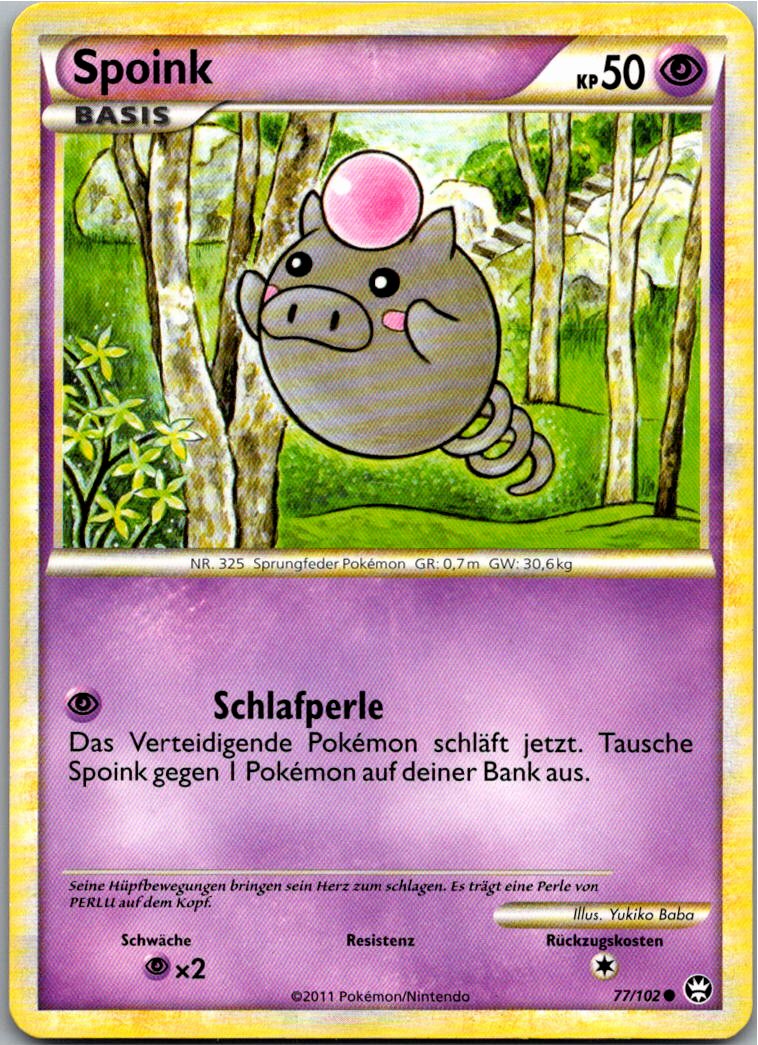 Spoink 77/102 Triumph – Vorderseite