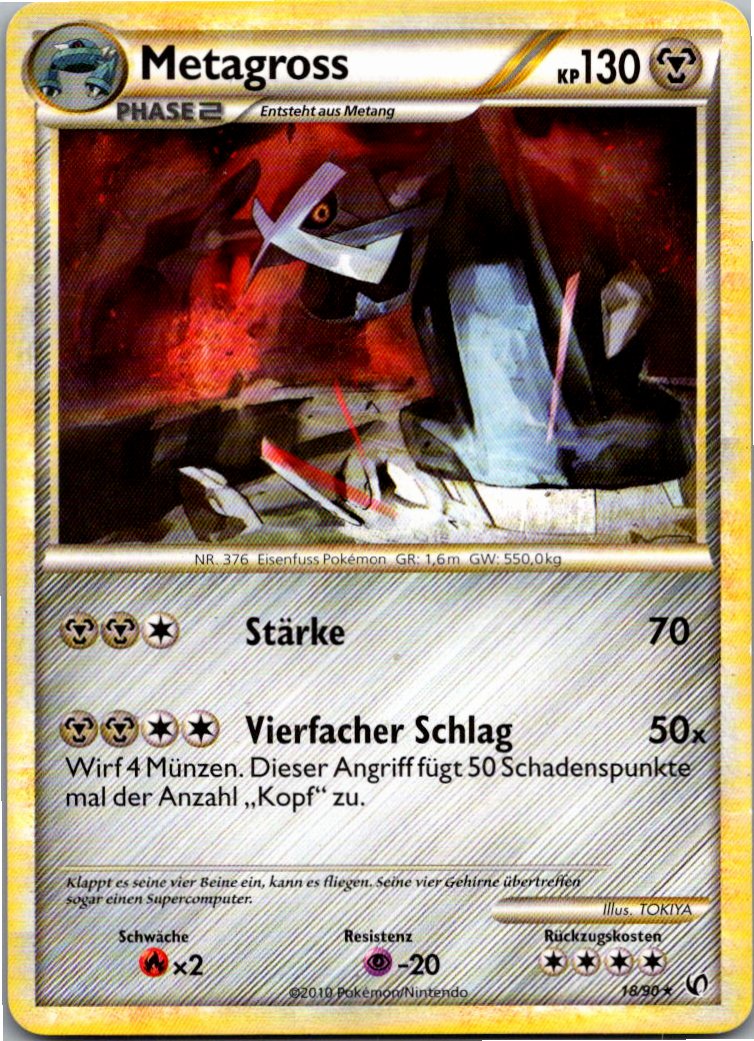 Metagross 18/90 Unerschrocken – Vorderseite
