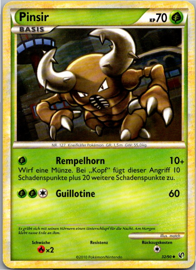 Pinsir 32/90 Unerschrocken – Vorderseite