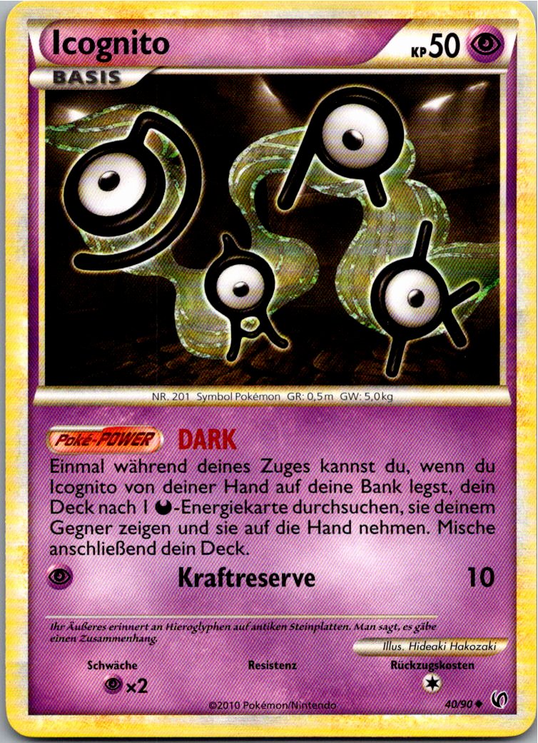 Icognito 40/90 Unerschrocken – Vorderseite