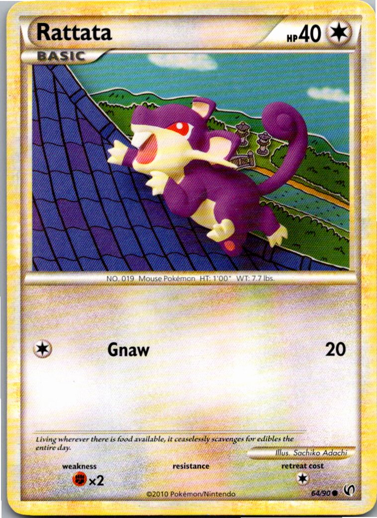 Rattata Rattfratz 64/90 Unerschrocken – Vorderseite