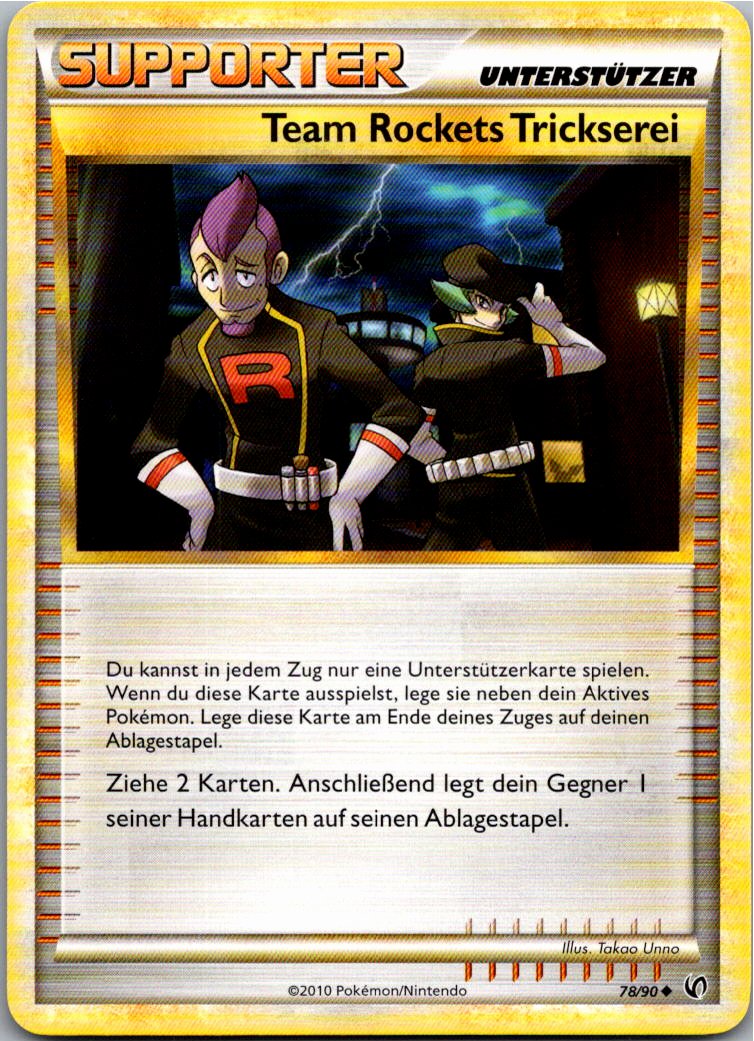 Team Rockets Trickserei 78/90 Unerschrocken – Vorderseite