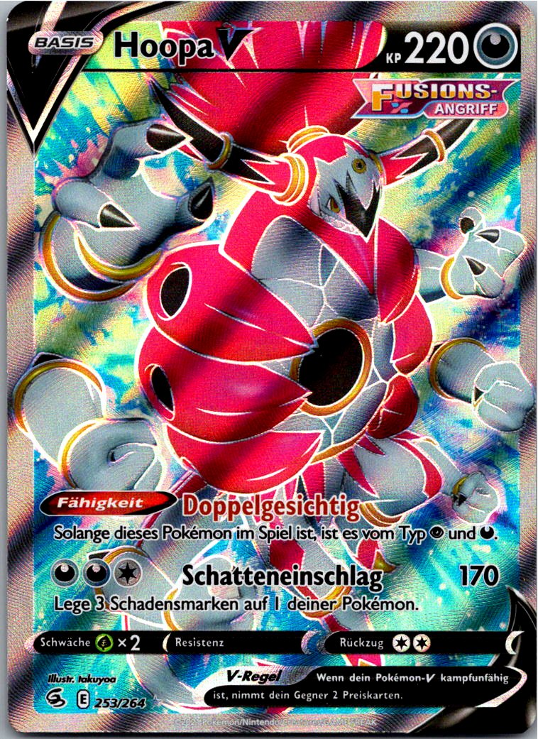 Hoopa V 253/264 Fusionsangriff – Vorderseite
