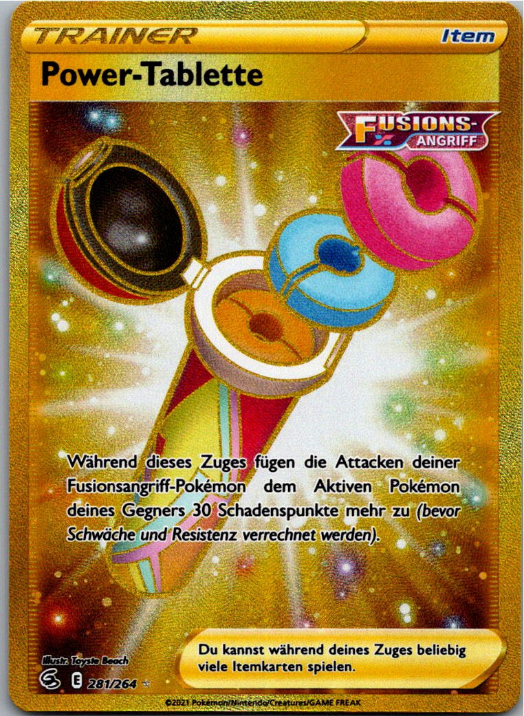 Power-Tablette 281/264 Fusionsangriff – Vorderseite