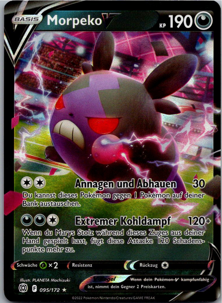 Morpeko V 095/172 Strahlende Sterne – Vorderseite