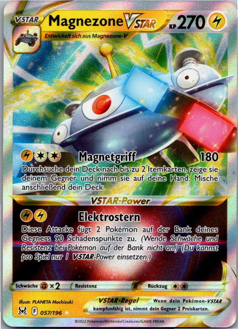 Magnezone VSTAR 057/196 Verlorener Ursprung – Vorderseite