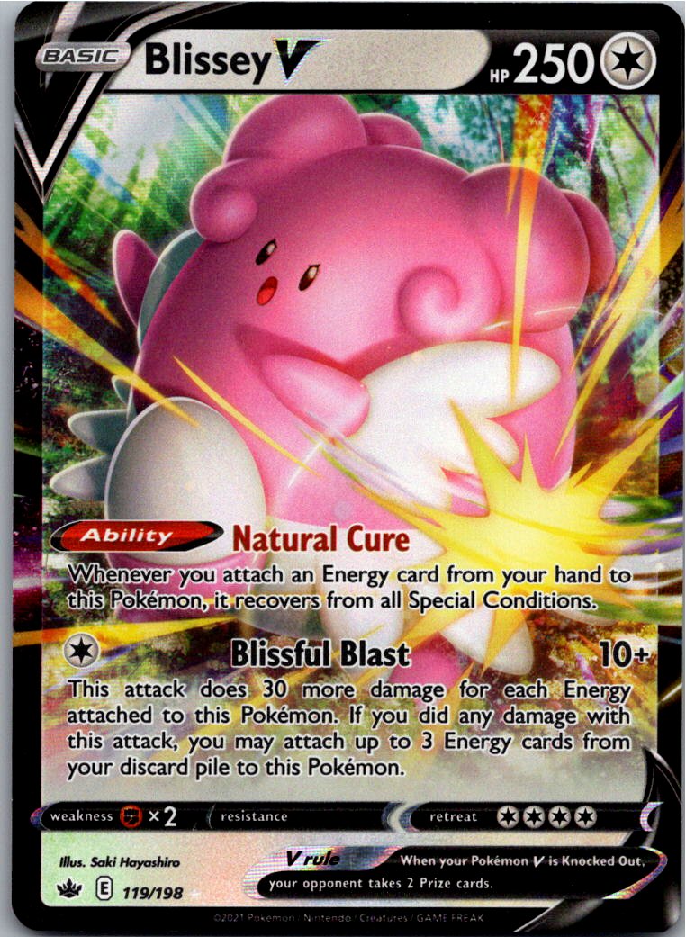 Blissey V Heiteira V 119/198 Schaurige Herrschaft – Vorderseite