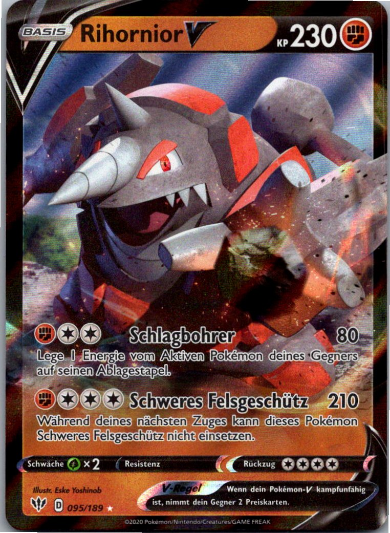 Rihornior V 095/189 Flammende Finsternis – Vorderseite