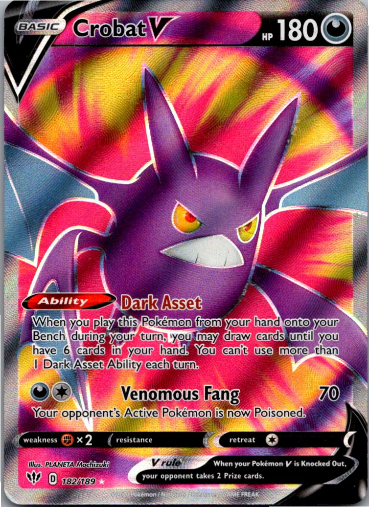 Crobat V Iksbat V 182/189 Flammende Finsternis – Vorderseite