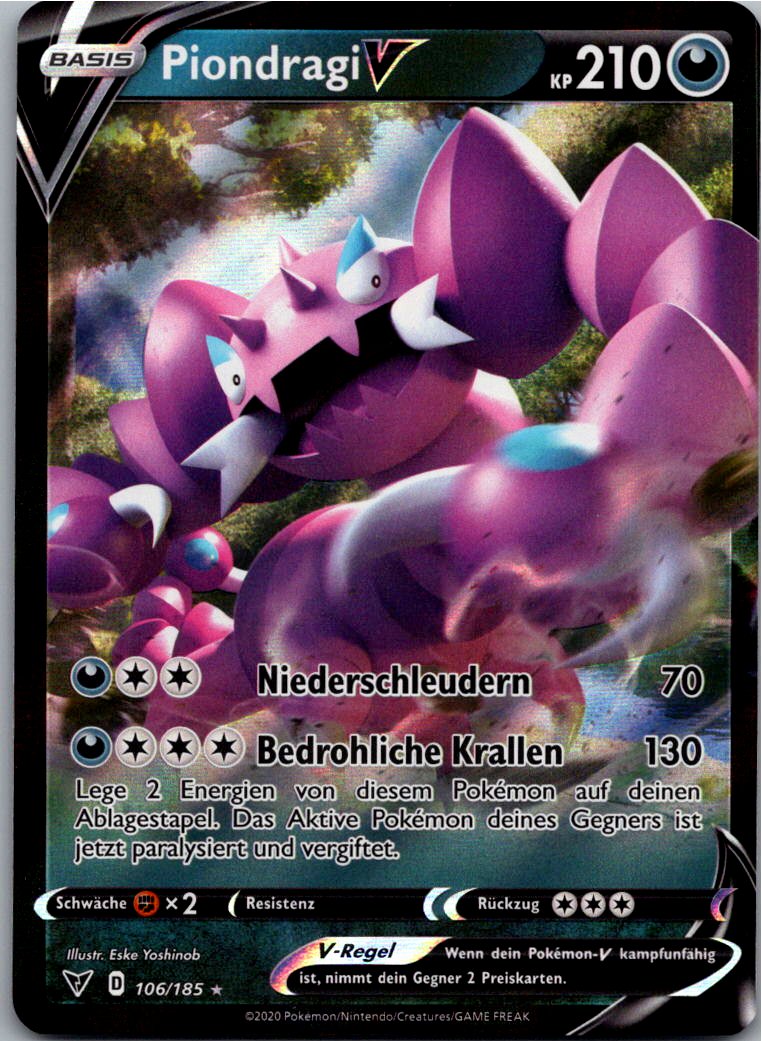 Piondragi V 106/185 Farbenschock – Vorderseite
