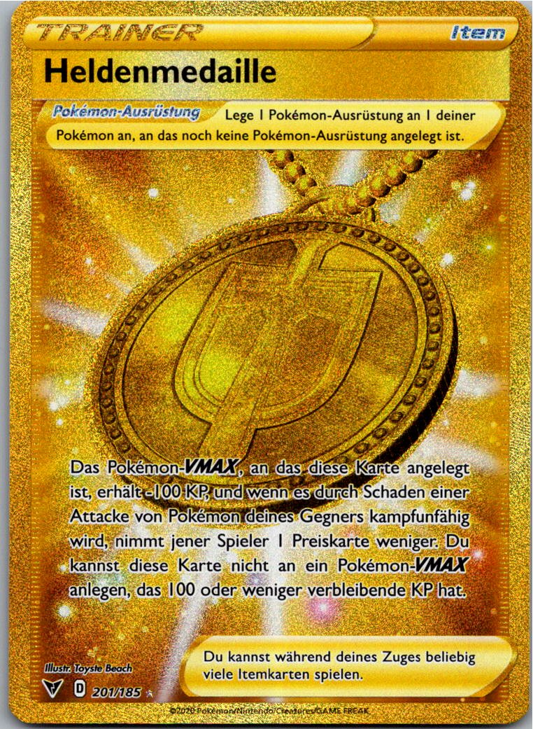 Heldenmedaille 201/185 Farbenschock – Vorderseite