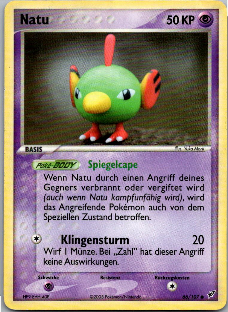 Natu 66/107 EX Deoxys – Vorderseite