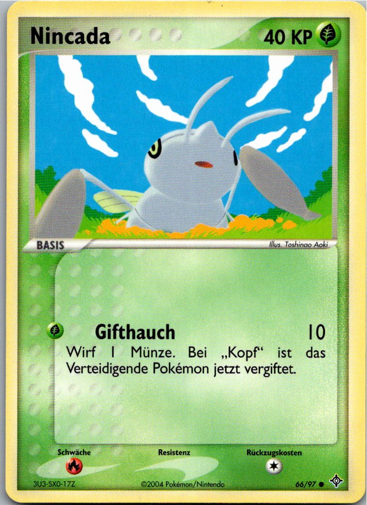 Nincada 66/97 EX Drache – Vorderseite