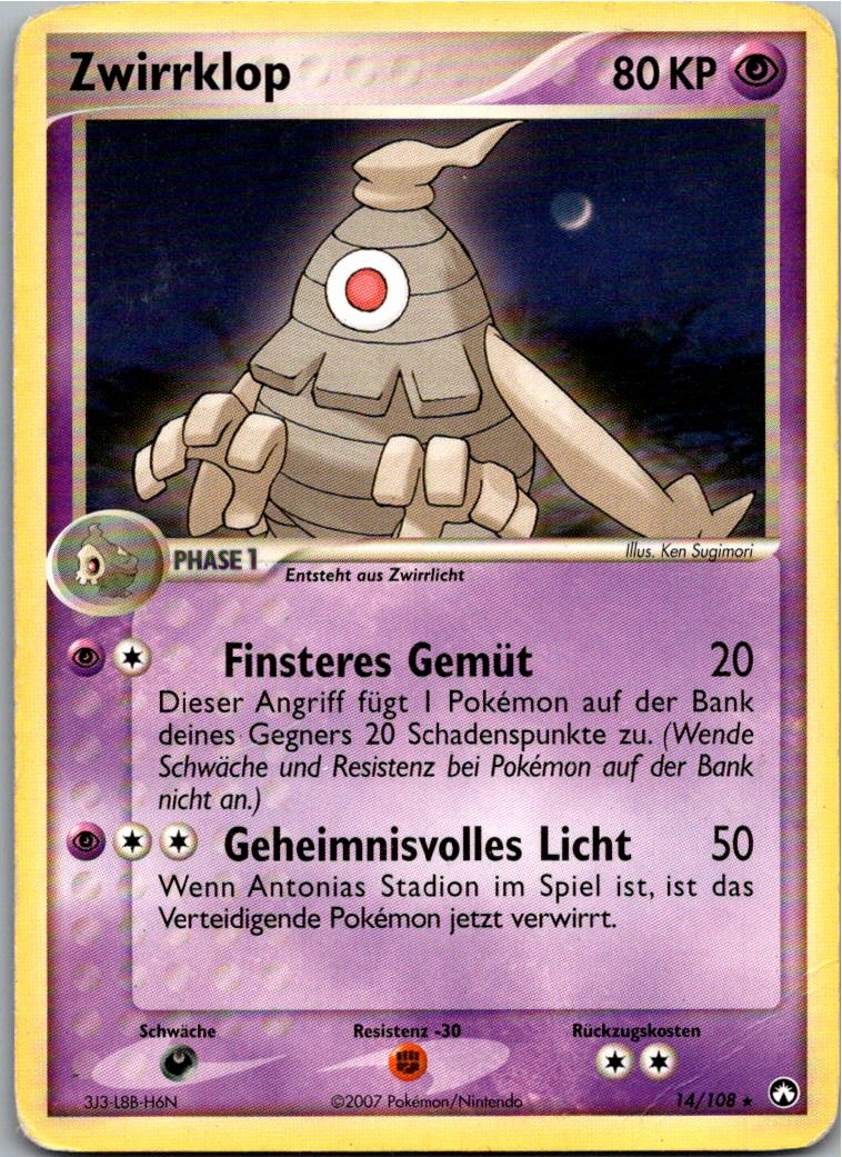 Zwirrklop 14/108 EX Power Keepers – Vorderseite