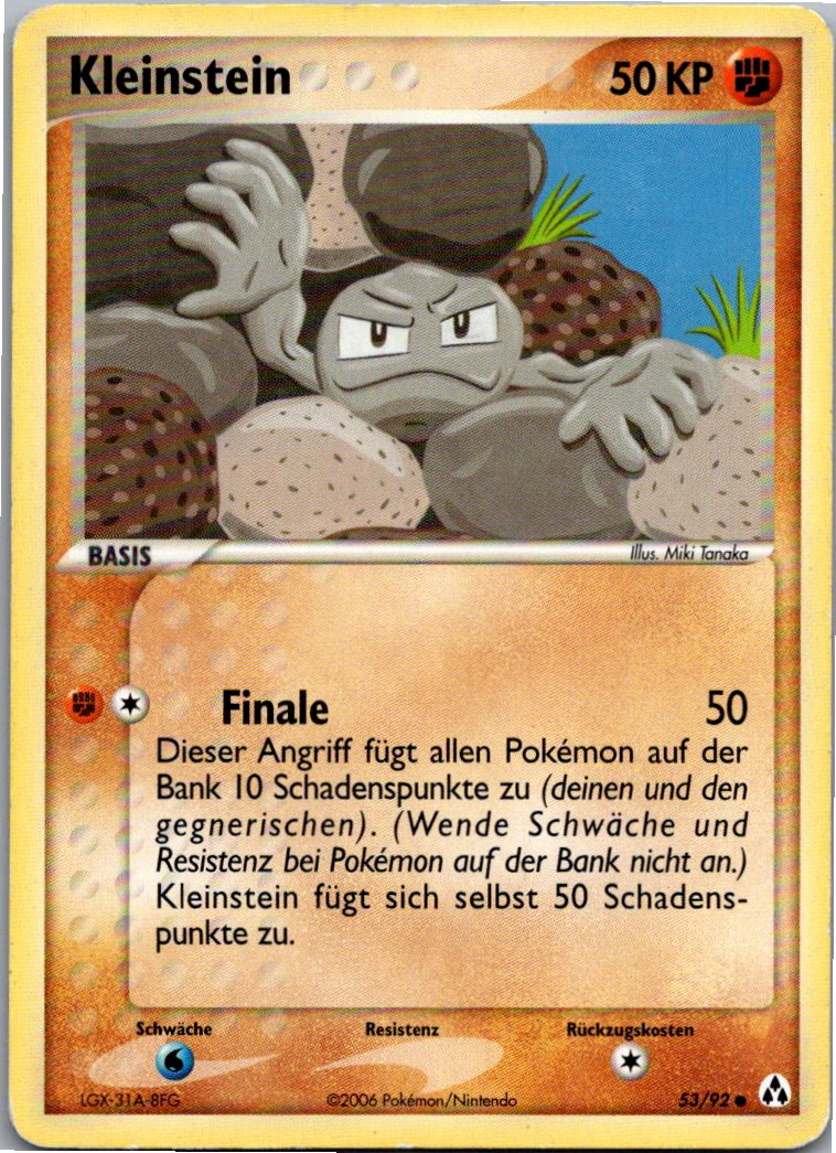 Kleinstein 53/92 EX Legend Maker – Vorderseite