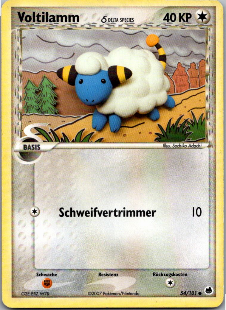 Voltilamm 54/101 EX Dragon Frontiers – Vorderseite