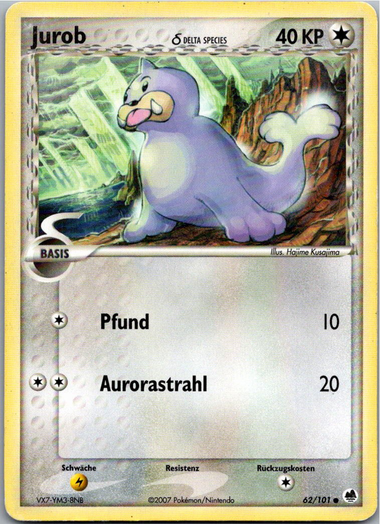 Jurob 62/101 EX Dragon Frontiers – Vorderseite