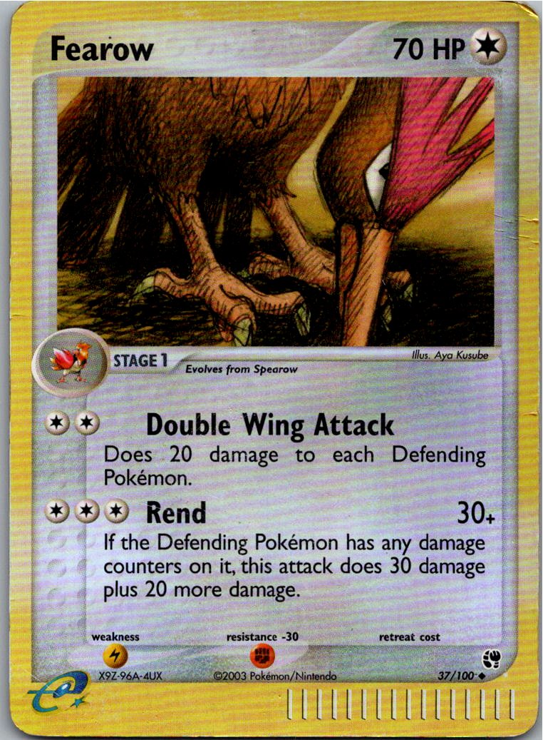 Fearow Ibitak 37/100 EX Sandsturm – Vorderseite